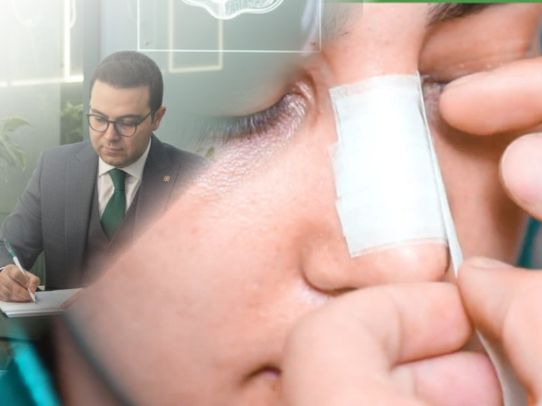 نحوه چسب زدن بینی