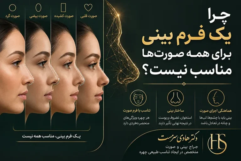 چرا یک فرم بینی برای همه صورت‌ها مناسب نیست؟
